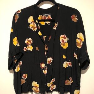 Madewell Floral Boxy Blouse